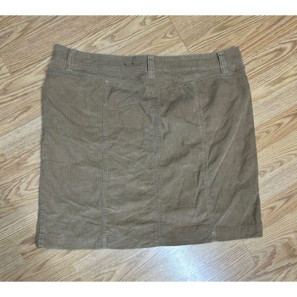 Sz 18 - Faded Glory Corduroy Skirt -Brown -Light or Dark Academia - Picture 2 of 6